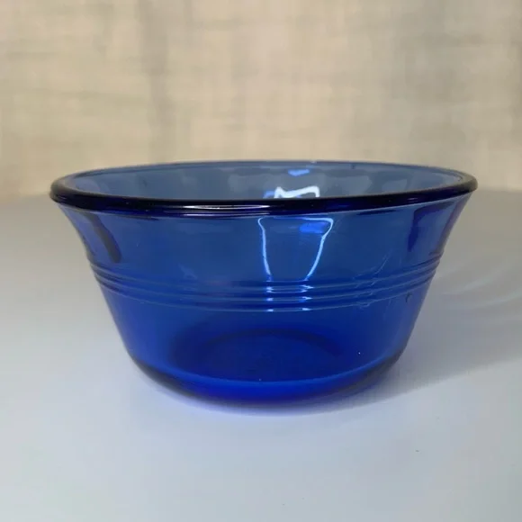 Set of Pyrex Blue Glass custard dishes - Picture 2 of 5